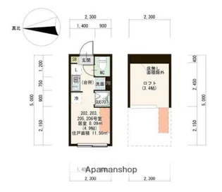 東京都杉並区井草1丁目【アパート】の間取り