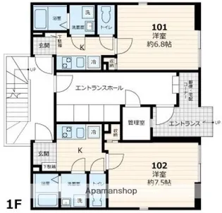 東京都杉並区高円寺南1丁目【アパート】の間取り