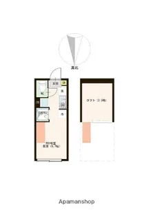 東京都中野区若宮2丁目【アパート】の間取り