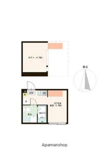 東京都中野区若宮2丁目【アパート】の間取り