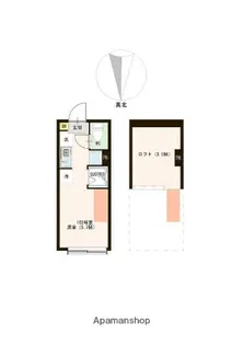 東京都中野区若宮2丁目【アパート】の間取り