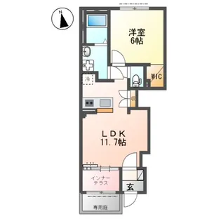 (仮称)調布市柴崎アパート【1階】の間取り
