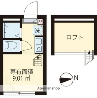 フィリップ東中野【2階】の間取り