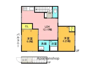 シエル西荻北【2階】の間取り