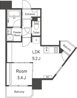 BELLEVIAGE SHINNAKANO【7階】の間取り