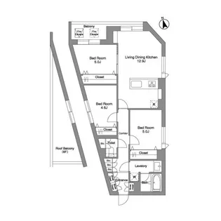 スタイリオ桜新町【6階】の間取り