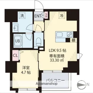 VEREDA NAKANO(ヴェレダ ナカノ)【9階】の間取り