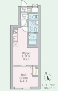 エルファーロ国分寺【4階】の間取り