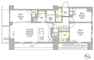AIFLAT明大前【3階】の間取り
