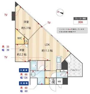 ZOOM練馬高野台【4階】の間取り