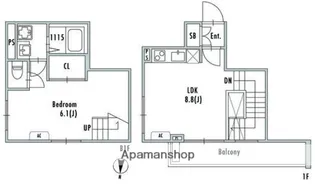 GRAN PASEO 阿佐ヶ谷Ⅱ【1階】の間取り