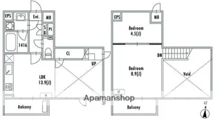 GRAN PASEO 阿佐ヶ谷Ⅱ【3階】の間取り