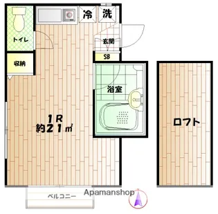 カーメル高円寺【2階】の間取り