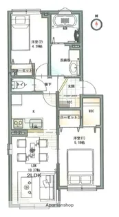 武蔵小金井ハウス【1階】の間取り