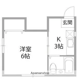 ハイツトモエ【201号室】の間取り