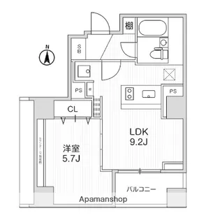 LIGHTHOUSE西新宿【8階】の間取り