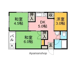 東京都杉並区清水3丁目【マンション】の間取り