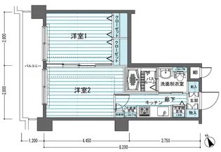 フェニックス吉祥寺アヴァンティーク【2階】の間取り