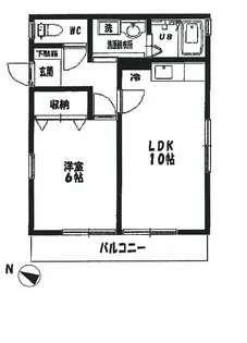 ソレイユ【1階】の間取り