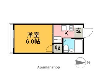 東京都国分寺市東元町2丁目【アパート】の間取り