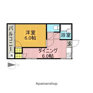 第一渡辺荘【2階】の間取り