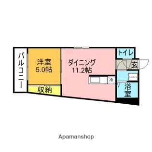 レンツェン松庵【3階】の間取り