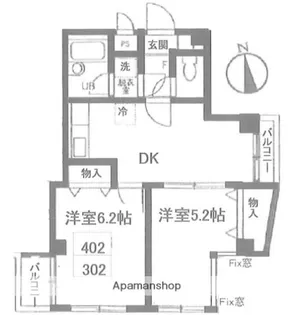 ベルグランデ【4階】の間取り