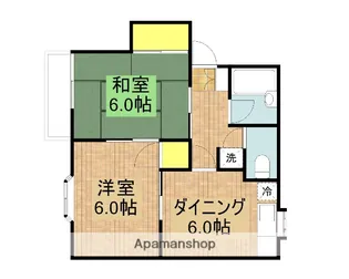 オレンジコート【1階】の間取り
