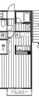 シャルマンハイツⅡ【2階】の間取り