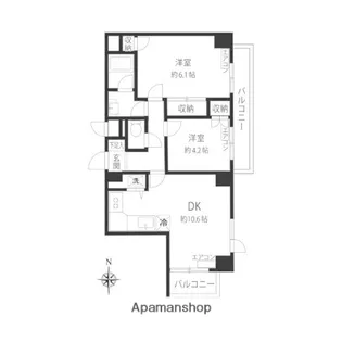 グリーンウッド大蔵【5階】の間取り