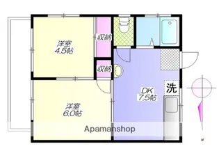 鈴吉マンション【2階】の間取り