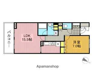 リージア経堂テラスガーデン【11階】の間取り
