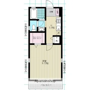 パルフィオーレ武蔵野【2階】の間取り