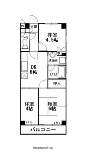 東京都練馬区関町北5丁目【マンション】の間取り