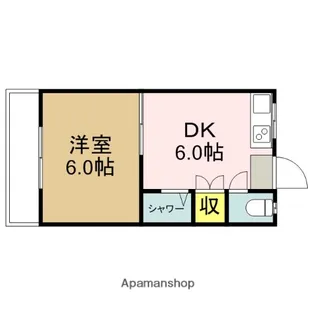 ウォーレン五月【2階】の間取り