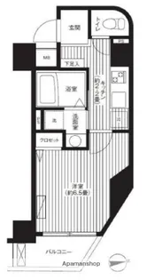 ハラスパジオ下北沢【5階】の間取り