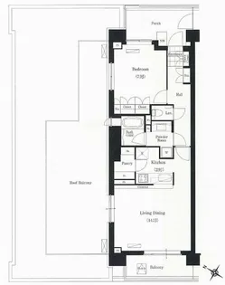 BRILLIA IST 三軒茶屋 アイビーテラス【8階】の間取り