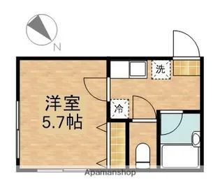 エルセレッソ桜丘【1階】の間取り