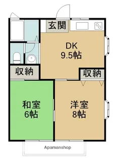 コーポ栄【2階】の間取り