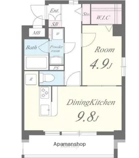 東京都調布市深大寺東町7丁目【マンション】の間取り
