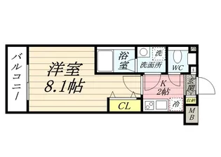 プレミアムキューブ三宿【4階】の間取り