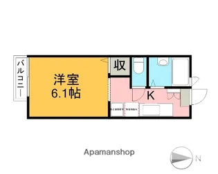 ハイツかたばみ【1階】の間取り