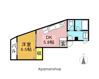 クレール小金井【3階】の間取り