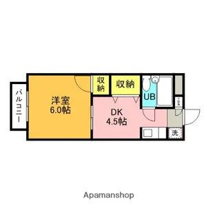 ハーバードハイツ【2階】の間取り
