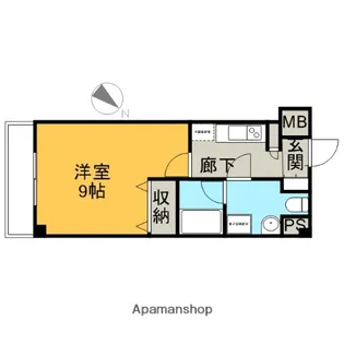 グランハイツ東中野【2階】の間取り
