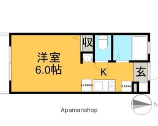 ブロスK【1階】の間取り