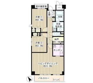 ピュアステージ千歳船橋【1階】の間取り