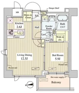 早稲田アパートメント【3階】の間取り