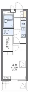 レオパレスレインボーステイツ【2階】の間取り