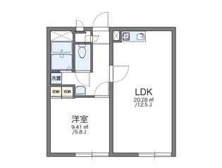 レオパレスソレイユNAKANO【3階】の間取り